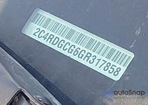 2016 Dodge Grand Caravan Sxt z USA, uszkodzony, nr VIN 2C4RDGCG6GR317858